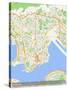 Kowloon, Hong Kong, Special Administrative Region of China Map-null-Stretched Canvas