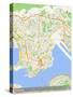 Kowloon, Hong Kong, Special Administrative Region of China Map-null-Stretched Canvas