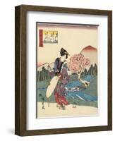 Koya in Kii Province, 1843-1847-Utagawa Hiroshige-Framed Giclee Print