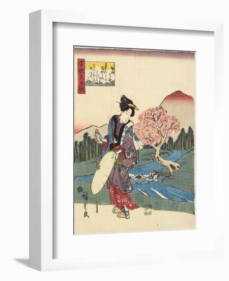 Koya in Kii Province, 1843-1847-Utagawa Hiroshige-Framed Giclee Print