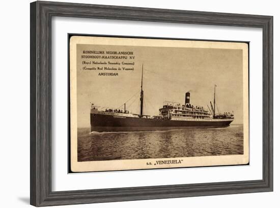 Kpm Line, S.S. Venezuela, Stoomboot, Dampfer-null-Framed Giclee Print
