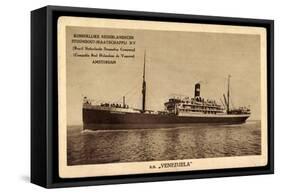 Kpm Line, S.S. Venezuela, Stoomboot, Dampfer-null-Framed Stretched Canvas