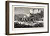 Kraal on the Zulu Border, Cape Colony, South Africa-null-Framed Giclee Print