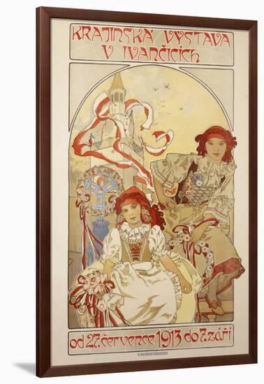 Krajinska Vystava V Ivancicich, 1913-Alphonse Mucha-Framed Giclee Print