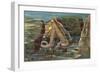 Krake, in Seinem Steinneste Lauernd (Chromolitho)-European School-Framed Giclee Print