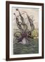 Kraken Attacks a Sailing Vessel-Denys De Montfort-Framed Photographic Print