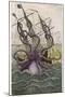 Kraken Attacks a Sailing Vessel-Denys De Montfort-Mounted Photographic Print