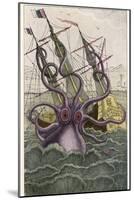 Kraken Attacks a Sailing Vessel-Denys De Montfort-Mounted Photographic Print