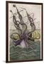 Kraken Attacks a Sailing Vessel-Denys De Montfort-Framed Photographic Print