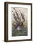 Kraken Attacks a Sailing Vessel-Denys De Montfort-Framed Photographic Print