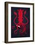 Kraken Attaken-Michael Buxton-Framed Art Print