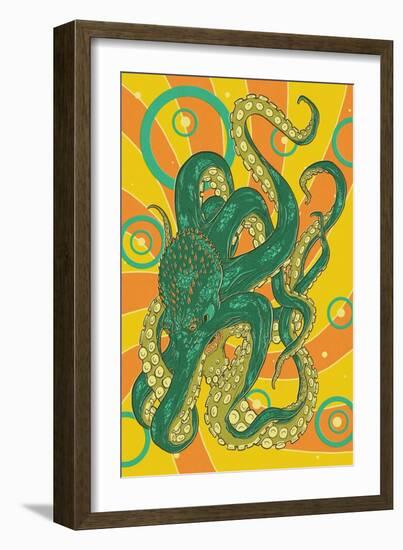 Kraken-Lantern Press-Framed Art Print