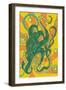 Kraken-Lantern Press-Framed Art Print