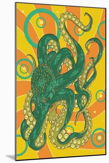 Kraken-Lantern Press-Mounted Art Print