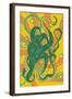 Kraken-Lantern Press-Framed Art Print