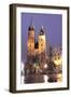 Krakow by Night - St. Marys Church-B-D-S-Framed Premium Photographic Print