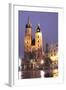 Krakow by Night - St. Marys Church-B-D-S-Framed Photographic Print