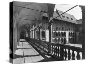 Krakow Castle Arcades-null-Stretched Canvas