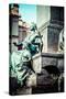 Krakow - Fragments of the Monument of Adam Mickiewicz.-Curioso Travel Photography-Stretched Canvas