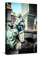 Krakow - Fragments of the Monument of Adam Mickiewicz.-Curioso Travel Photography-Stretched Canvas