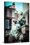 Krakow - Fragments of the Monument of Adam Mickiewicz.-Curioso Travel Photography-Stretched Canvas