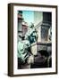 Krakow - Fragments of the Monument of Adam Mickiewicz.-Curioso Travel Photography-Framed Photographic Print