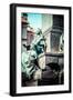 Krakow - Fragments of the Monument of Adam Mickiewicz.-Curioso Travel Photography-Framed Photographic Print