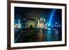 Krakow Old City at Night-bloodua-Framed Photographic Print