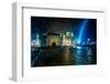 Krakow Old City at Night-bloodua-Framed Photographic Print