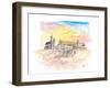 Krakow Poland Marketplace with Cathedral-M. Bleichner-Framed Art Print