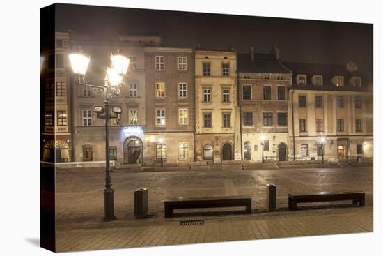 Krakow: Small Market Squarek near Main Market Square-Eunika-Stretched Canvas