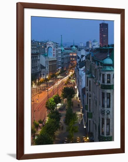 Kralja Milana Street, Belgrade, Serbia-Walter Bibikow-Framed Photographic Print