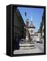 Kramgasse and the Zeitglockenturm, Bern, Bernese Mittelland, Switzerland-Gavin Hellier-Framed Stretched Canvas