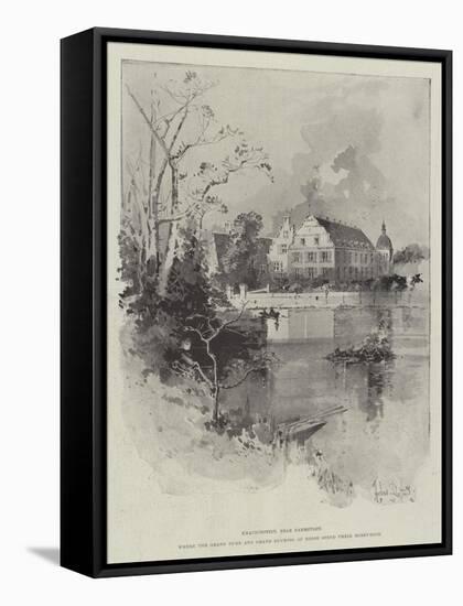 Kranichstein, Near Darmstadt, Where the Grand Duke and Grand Duchess of Hesse Spend their Honeymoon-Herbert Railton-Framed Stretched Canvas