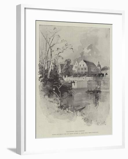 Kranichstein, Near Darmstadt, Where the Grand Duke and Grand Duchess of Hesse Spend their Honeymoon-Herbert Railton-Framed Giclee Print