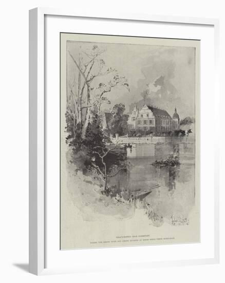 Kranichstein, Near Darmstadt, Where the Grand Duke and Grand Duchess of Hesse Spend their Honeymoon-Herbert Railton-Framed Giclee Print