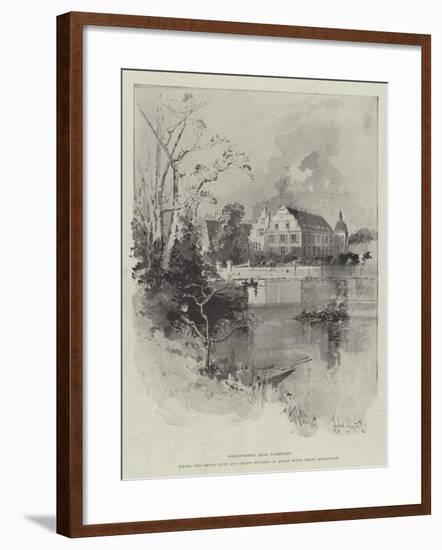 Kranichstein, Near Darmstadt, Where the Grand Duke and Grand Duchess of Hesse Spend their Honeymoon-Herbert Railton-Framed Giclee Print