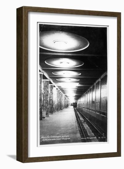 Krasnoselskaya Metro Station, Moscow, C.1935-null-Framed Photographic Print