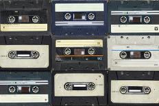 Audio Cassettes. Retro Background-Krasovski Dmitri-Stretched Canvas