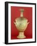 Krater with Lid and Decorated in Geometric Patterns-null-Framed Giclee Print