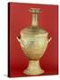 Krater with Lid and Decorated in Geometric Patterns-null-Stretched Canvas