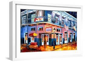 Krazy  Korner on Bourbon Street-Diane Millsap-Framed Art Print