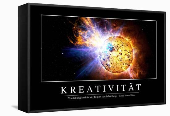 Kreativität: Motivationsposter Mit Inspirierendem Zitat-null-Framed Stretched Canvas