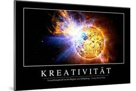 Kreativität: Motivationsposter Mit Inspirierendem Zitat-null-Mounted Photographic Print