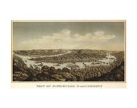 View of Pittsburgh & Allegheny, 1874-Krebs-Framed Giclee Print