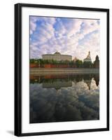 Kremlin and Moskva River, Moscow, Russia-Ivan Vdovin-Framed Photographic Print