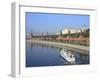 Kremlin and Moskva River, Moscow, Russia-Ivan Vdovin-Framed Photographic Print