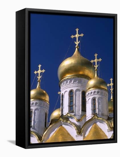 Kremlin, Annunciation Cathedral, Moscow, Russia-Steve Vidler-Framed Stretched Canvas