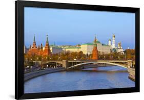 Kremlin on Sunset - Autumn in Moscow Russia-Nik_Sorokin-Framed Premium Photographic Print