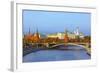 Kremlin on Sunset - Autumn in Moscow Russia-Nik_Sorokin-Framed Photographic Print